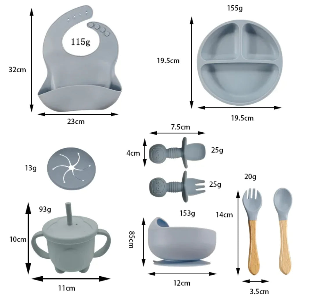 Set de Table pour Bébé en Silicon